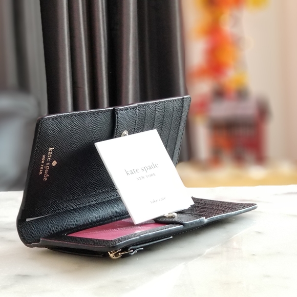 🚫SOLD🚫 Kate Spade Laurel Way Stacy Wallet Black - Picture 5 of 6